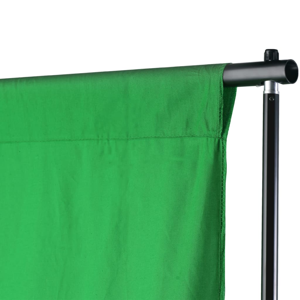 vidaXL Backdrop Support System 500 x 300 cm Green