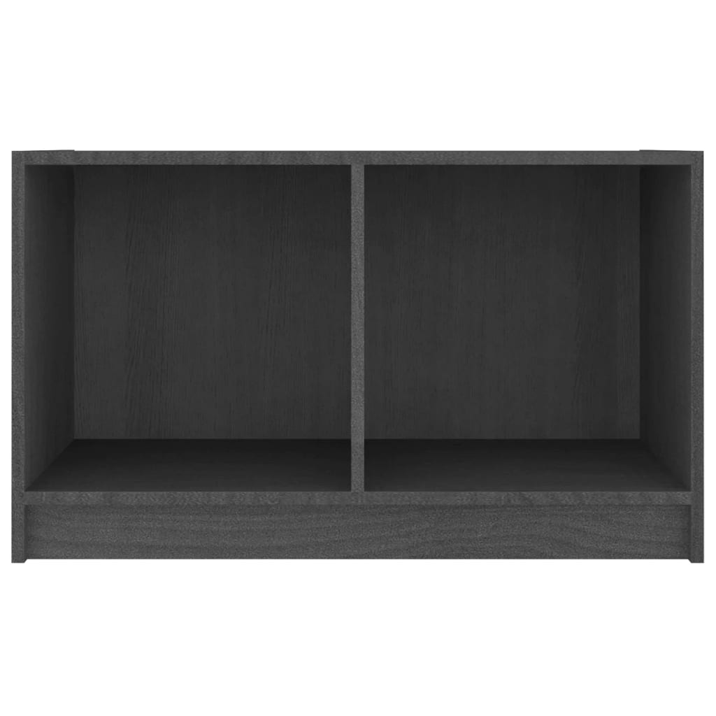 vidaXL TV Cabinet Grey 70x33x42 cm Solid Pinewood
