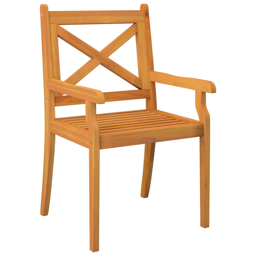 vidaXL Outdoor Dining Chairs 3 pcs Solid Wood Acacia