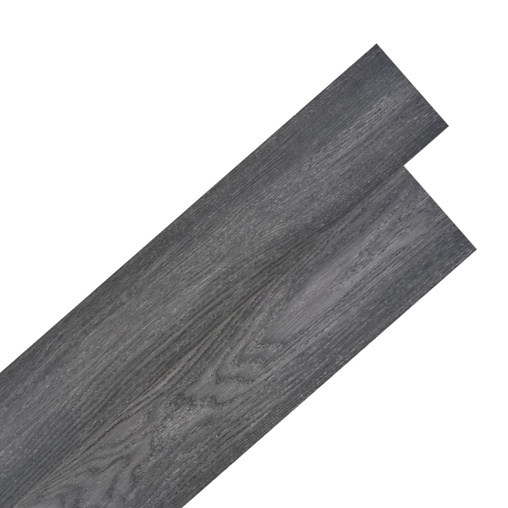 vidaXL Self-adhesive PVC Flooring Planks 2.51 m² 2 mm Black and White