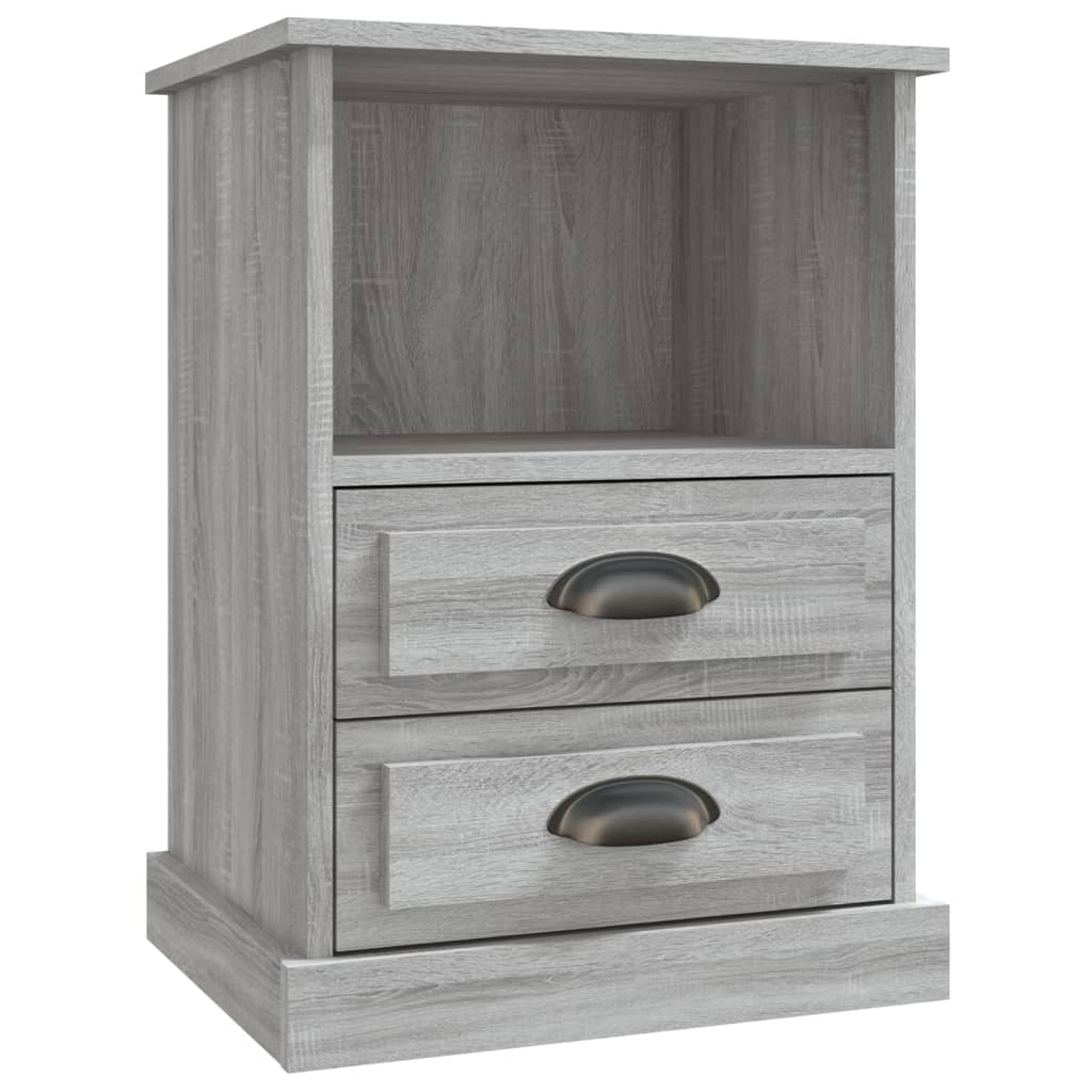 vidaXL Bedside Cabinets 2 pcs Grey Sonoma 43x36x60 cm