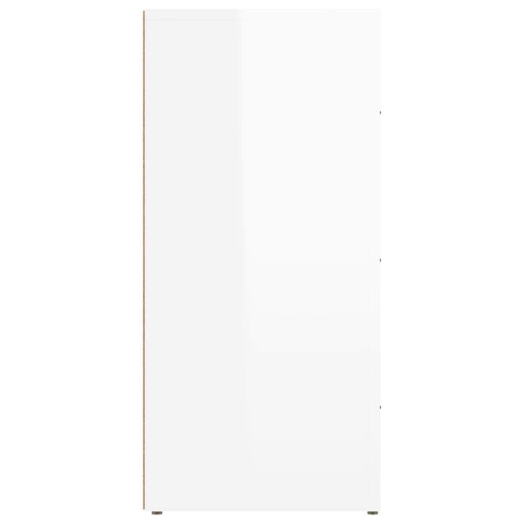 vidaXL Sideboard High Gloss White 40x33x70 cm Engineered Wood